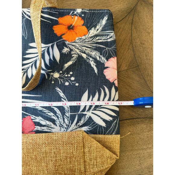 Fun Beach Bag / Tote / Purse - Summer Vibes & Practical Too!  NWOT 17x14 - Picture 5 of 6